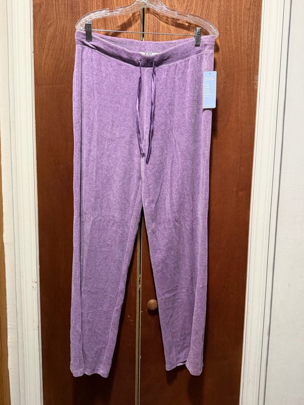 N.Y.L. Lavender Knit Sweatpants
